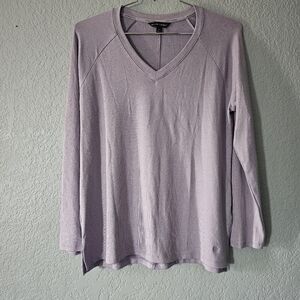 Banana Republic V-neck Tunic Top Women's Purple Long Sleeve